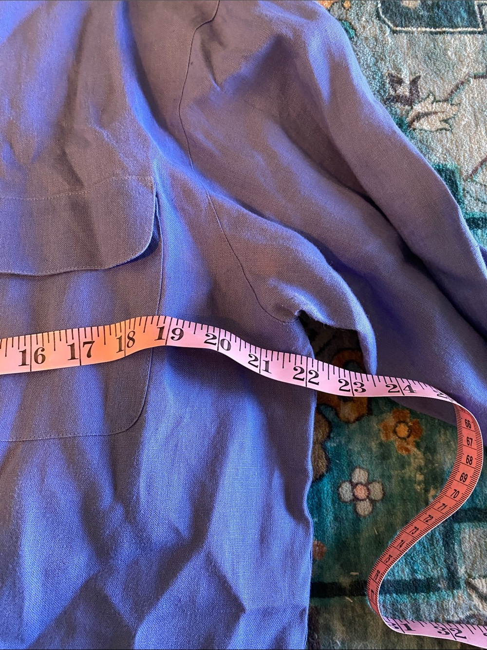 Talbots Violet Collared Button Shirt - Picture 5 of 8